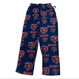 Chicago Bears NFL Team Apparel Navy Blue Fleece Pajama Pants Lounge Wear Men’s S
